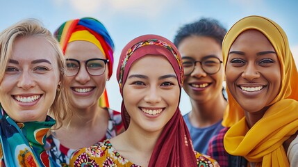 Obraz premium group of friends woman 