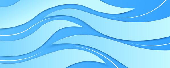 Abstract texture Background template of water, sea, aqua, ocean, river. Blue ocean water texture background. Surface of the sea. paper cut and craft style. vector, illustration.