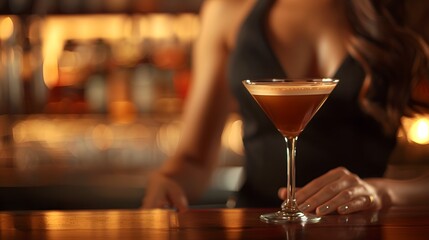 Experience the energy boost of a caffeinated espresso martini.