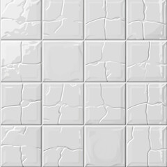 a white tile wall with a lot of white tiles