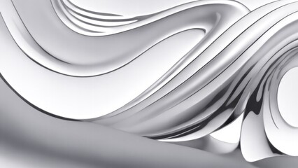 White Chrome Metal Wave background