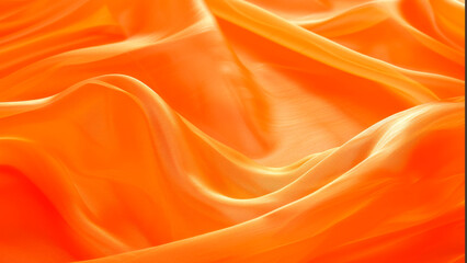 Vibrant Orange Silk