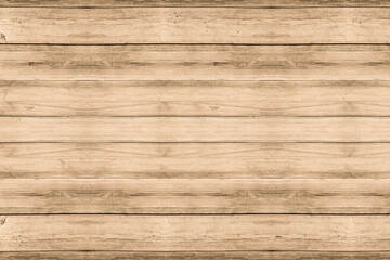 Natural light brown wood board texture or background, horizontal and top down view background.