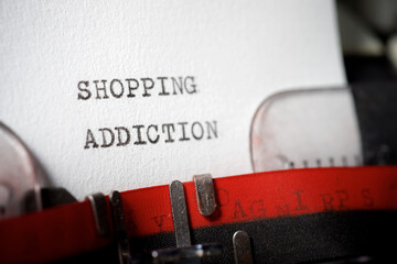 Shopping addiction phrase