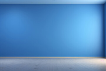青い壁の部屋