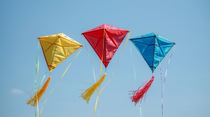 Colorful kite flying festival celebrating harvest and gratitude for makar sankranti hindu holiday