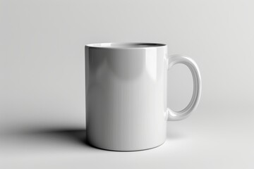 Obraz premium White Blank Mug Mockup in Photographic Scene created with Generative AI