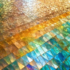 Glitter abstract background material with the image of treasure. - obrazy, fototapety, plakaty