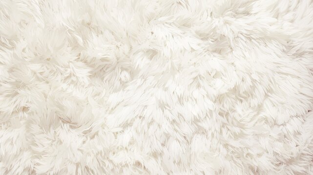 白のフワフワ絨毯のテクスチャー