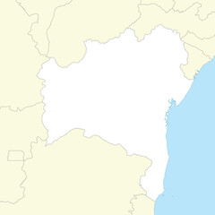 Obraz premium Location map of Bahia is a state of Brazil