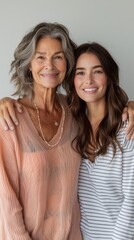 Fototapeta premium Portrait of mother and daughter