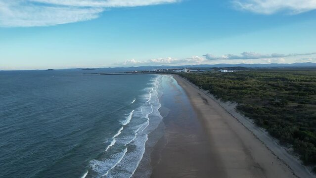 Aerial footage of Mackay and surrounds Queensland Australia
