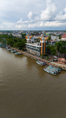 Obraz premium the city icon of the View Tower in Banjarmasin