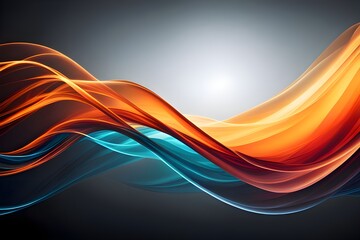 glowing glossy abstract wave background 