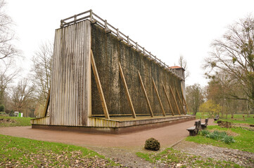German ecological cooling tower for salt production. Salt is used for cosmetic purposes and also to...