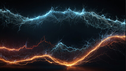 electricity waves background 