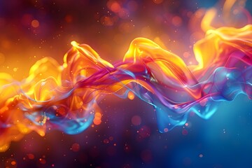 Mesmerizing Flame Absorbing Vibrant Pollutants in Digital