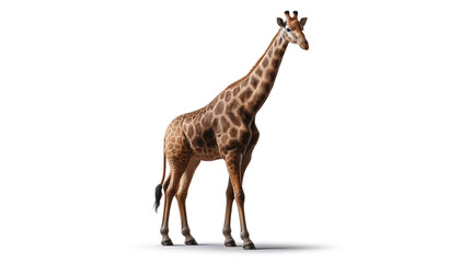 giraffe isolated on white background
