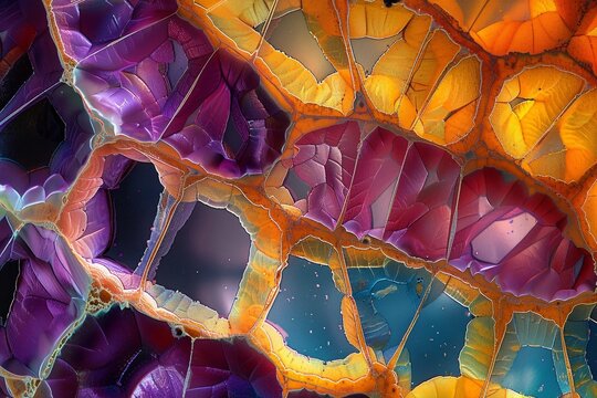 Microscopic cross section of a butterfly egg.