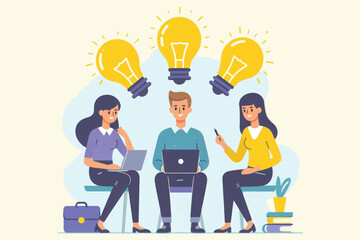 share ideas with friends as a manifestation of solid cooperation