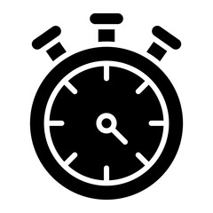 Stopwatch glyph icon