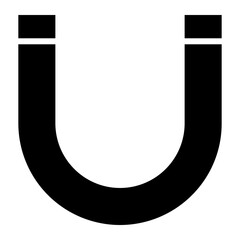 Magnet glyph icon
