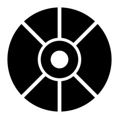 Compact disk glyph icon