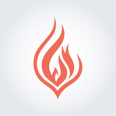 fire abstract logo
