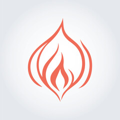 fire abstract logo