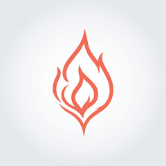 fire abstract logo