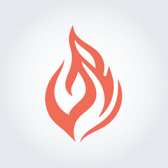 fire abstract logo