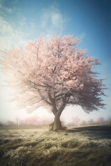 木, 桜, 植物, 春, 大木, 4月, 青空, 自然, cherry blossom, nature, plants, spring, big tree, april, blue sky