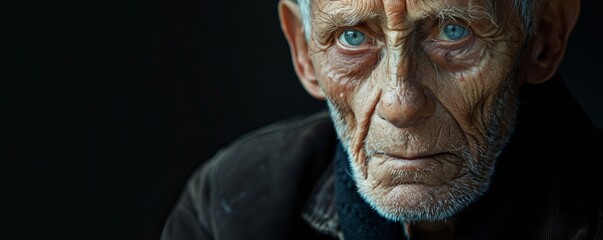 close up of an elegant 70 year old english man