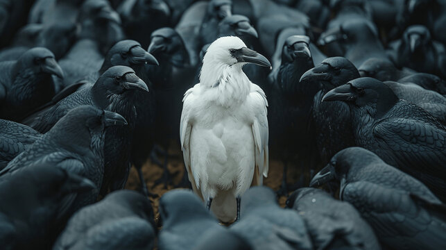 White crow, Generative AI.