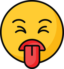 Disgusted emoji vector design, customizable unique vector