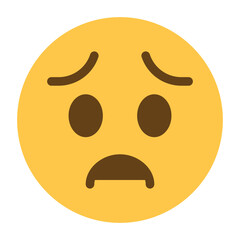 Worried Face Emoji Icon