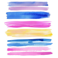 watercolor brush strokes