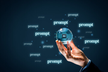 Artificial intelligence and prompt concept