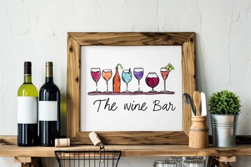 Glass of wine. Icon, symbol, logo alcohol. For the menu, bar, restaurant, wine list. minimal.