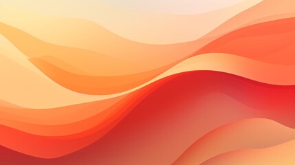 Fototapeta premium Dynamic abstract wave in a gradient of sunset colors providing a peaceful and artistic vibe for decor