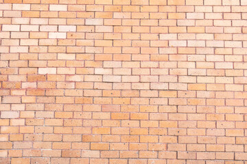 Brick wall with red brick,old vintage brick wall,Abstract of brick wall for background,Copy text space.