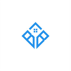 logo design letter b and b, building, roof design, window, building
