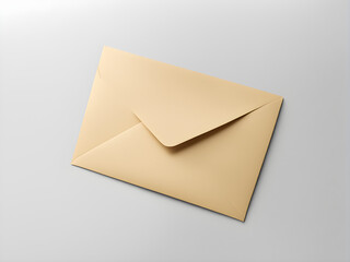 On a blank background, an envelope with information concepts, gift concepts, and text left blank