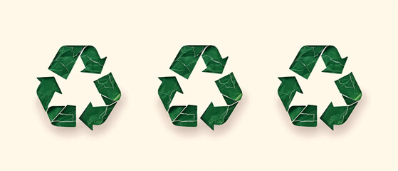 Obraz premium Recycling icons. Recycling symbol. Vector illustration.