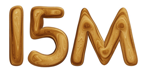 Wooden 15m for followers and subscribers celebration