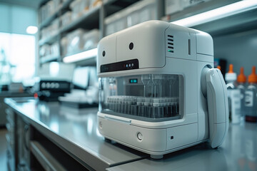 Modern laboratory equipment automates scientific analysis, aiding research and development in various fields.
