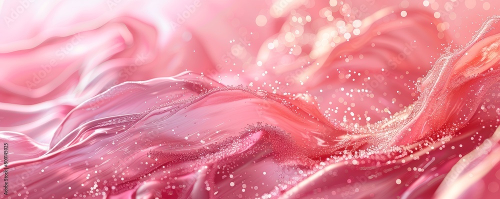 Poster modern pink background generative ai content.