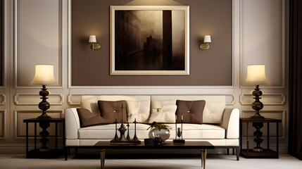 Fototapeta premium living room interior with sofa