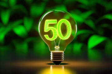 Illuminated 50th Celebration Concept
