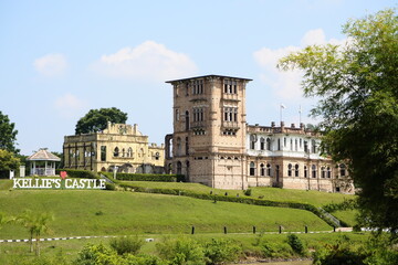 castle in the center